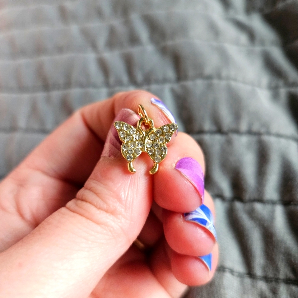Blingy Butterfly Charm
